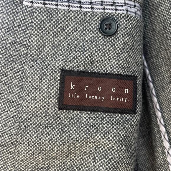 Kroon Harrison wool cashmere lightly lined two button two vent sport coat blazer - Picture 5 of 7